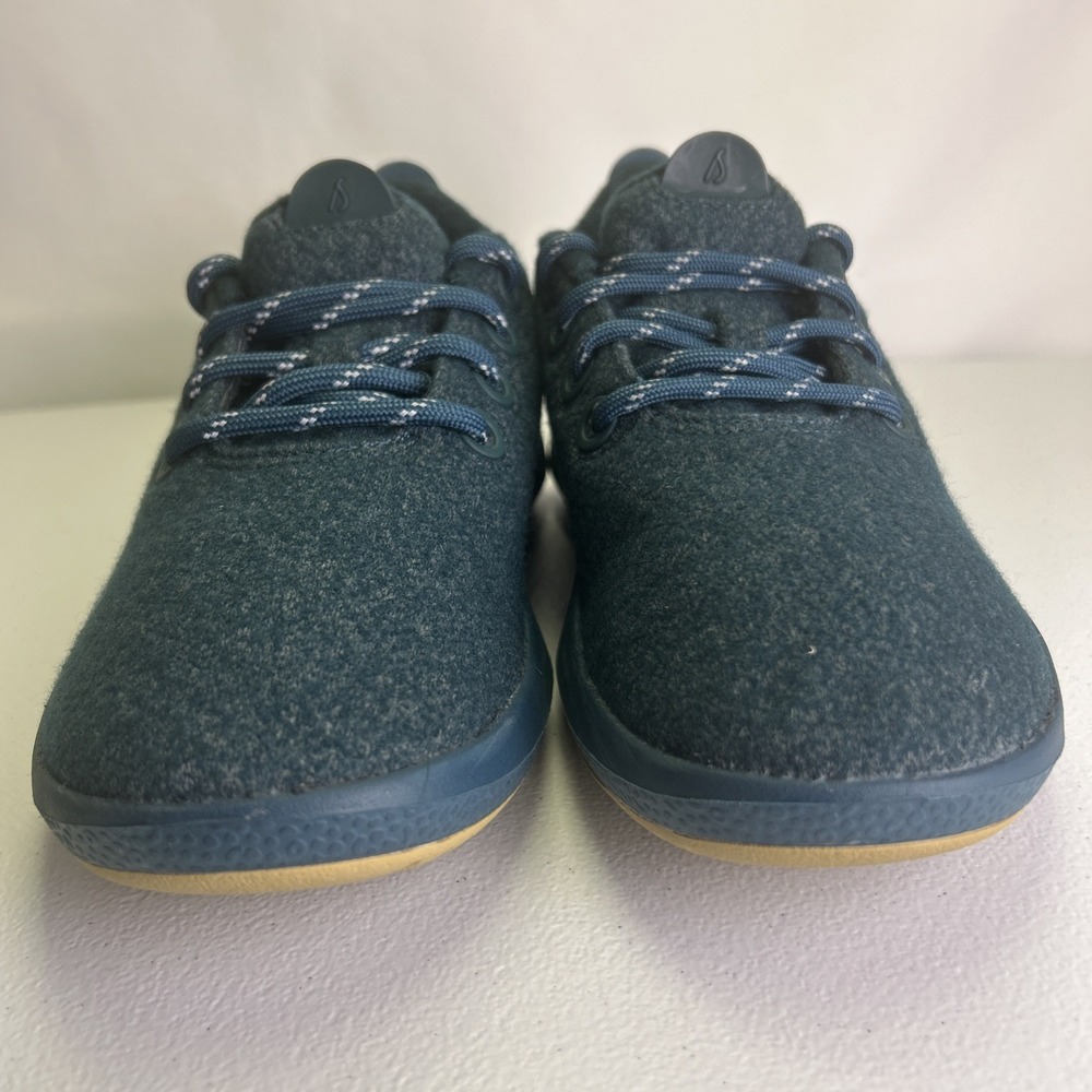 Allbirds Wool Runner Mizzle Sneaker Womens 7 Teal Blue Water Repellent - Picture 2 of 8